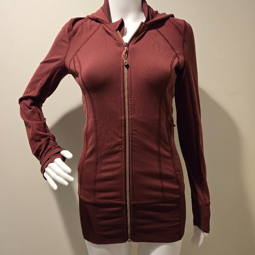 Lululemon Daily Practice Jacket Wine Berry 4